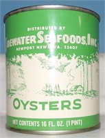 Tidewater Seafoods, Inc. Oyster Tin