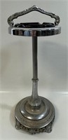 FUNKY VINTAGE ASHTRAY STAND WITH GLASS INSERT