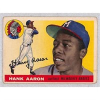 1955 Topps Hank Aaron Creased