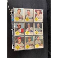 (34)1963 Fleer Baseball Cards Mixed Grade