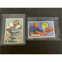 (2) 1951 Bowman Football Cards