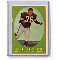 (3) 1958 Topps Football Hall Of Famers