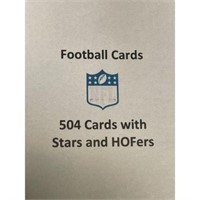 Loaded Album Of 504 Football Cards With Stars/hof