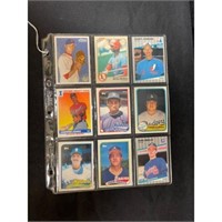 (9) Different Baseball Rookie Cards