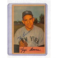 1954 Bowman Yogi Berra Signed Card No Coa