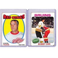 (2) Vintage Hockey Hof Orr And Howe