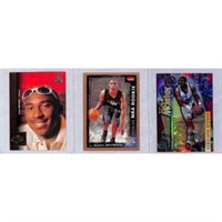 (3) Vintage Basketball Cards With Kobe Rookie
