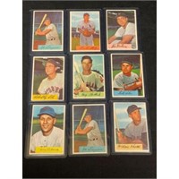 (22) Crease Free 1954 Bowman Baseball Cards