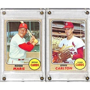 (2) 1968 Topps Baseball Hof Cards