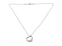 Tiffany and Co. 925 'Open Heart' Necklace (8.5",