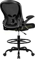 Winrise Drafting Chair  Black  20x20x42 in