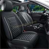 Black/White Car Seat Covers (Front Pair)