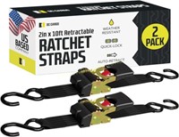 2-Pack DC Cargo Straps 2x10' for ATVs  Bikes