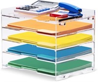 Clear Acrylic File Paper Organizer  Desk Tray