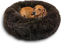 Donut Cat/Dog Bed  Dark Brown  58Lx58Wx18H cm