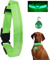 Rechargeable LED Dog Collar for Night Walk (L G)