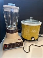 VTG SEARS SLOW COOKER and HOOVER FOOD PROCESSOR