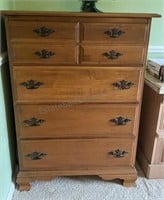 4 Drawer Maple Wood Dresser 32” x 18” x 42” H