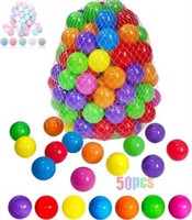 LANGXUN Ball Pit Balls  50pcs Rainbow Pack