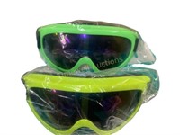 Two pairs of kids goggles
