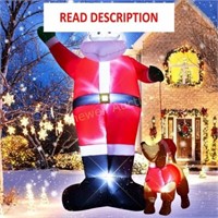 10ft Inflatable Santa Claus  Decor - WM - 11