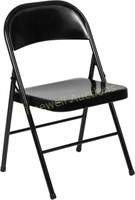 Flash Furniture 4 Pack Black Metal Folding Chair