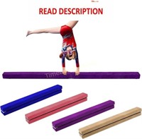8FT Purple Folding Balance Beam for Kids )(Read no