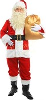 Orolay Men's Santa Suit 10pcs. Red Small