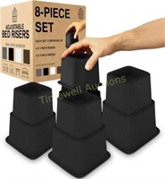 Home Intuition Bed Risers  3/5/8.7In  4Pk