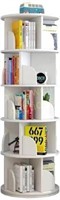 5 Tier 360 Rotating Stackable Shelves - White