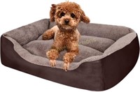 Small Dog Bed  Washable  27.6'x19.7'  Brown