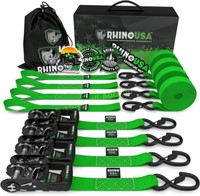RHINO USA Ratchet Kit  Green 4-Pack 1.6x8'