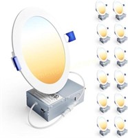 6In LED Recessed Light  5cct  12W  12Pk