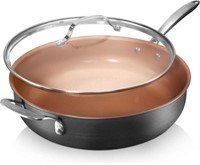 Non Stick Pan 5.5 Qt with Lid  Oven Safe