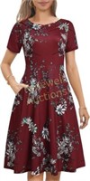 Women's Floral A-Line Dress  Medium to Large