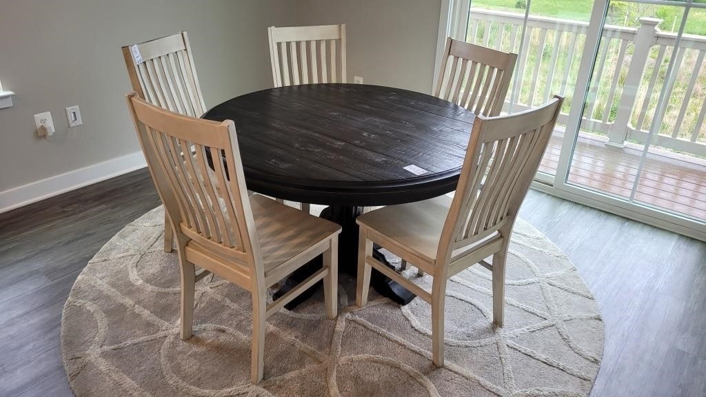 6PC DINING TABLE &CHAIRS