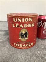 Union Leader Cardboard Tobacco Container