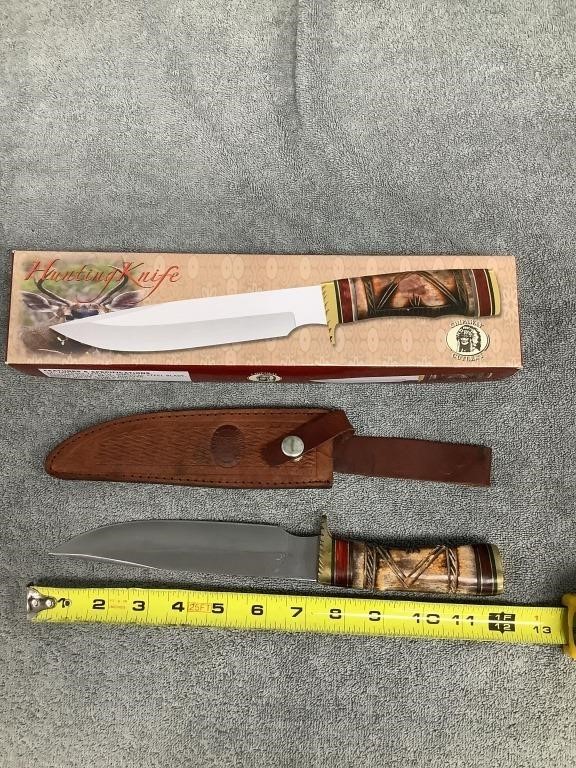 Chipaway Cutlery Hunting Knife w/ Sheath & Box