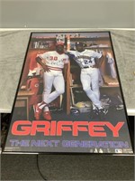 1989 Framed Autographed Poster of Ken Griffey &