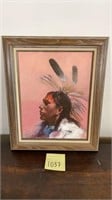 Native American Original Oil Canvas Painting Beck