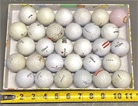 Mixed Golf Balls, Approximately 30 Pieces