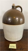 Brown & White 5 Gallon Glazed Stoneware Jug