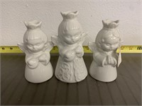 3 Dresden Angels Candle Holders