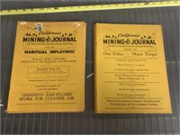 12 California Mining Journal Magazines 70 and 71