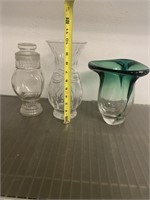 2 Vases and 1 Candy Jar