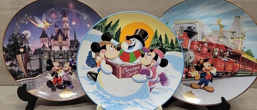 (3) Disney Collectible Plates