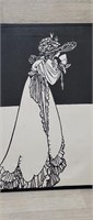 Isolde by Aubrey Beardsley Print on Twill