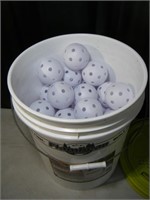 43 count Wiffle Balls + 5 gallon Fishing Bucket