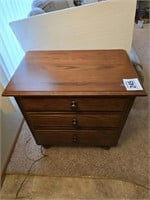 Side table w/ drawers 28" t x 28" x 18"