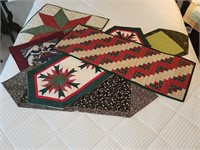 Quilted table runners & mats - lgst appr 16" x 40"